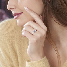 Solitaire Argent Sylvia Oxyde