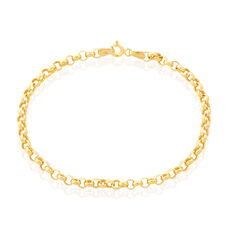 Bracelet Or Jaune Maille Jaseron