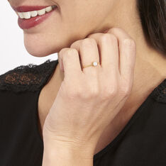 Bague Or Jaune Et Diamants 0.035ct - Bagues Fian&ccedil;ailles Femme | Marc Orian