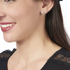 Boucles D'Oreilles Amane Or Jaune Puces