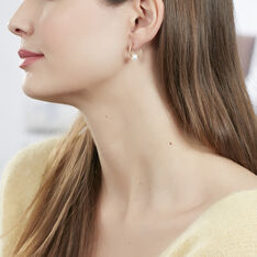 Boucles D'Oreilles Or Perle De Culture