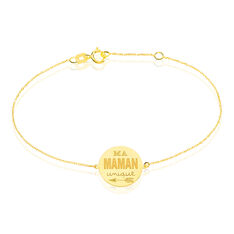 Bracelet Billie Or Jaune Pastille