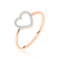 Bague Maude Or Rose Ajoure Diamants