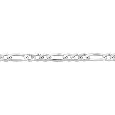 Chaine Argent Rhodie Maille Alternee