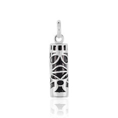 Pendentif Argent Tiki Onyx