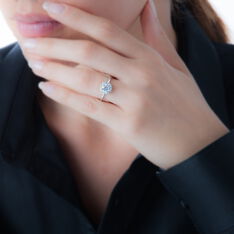 Bague Argent Et Oxyde