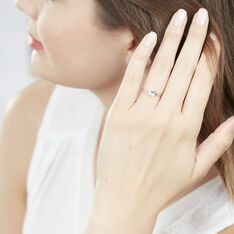 Bague Or Blanc Lily Topaze