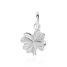 Pendentif Argent Rhodie Trefle