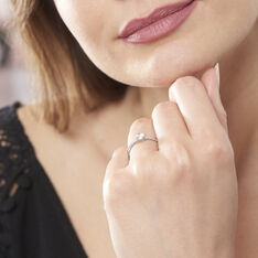 Bague Dana Or Blanc Oxydes - Bagues Femme | Marc Orian