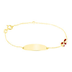 Bracelet Identite Bebe Or Jaune Elaia