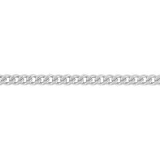 Chaine Argent Rhodie Maille Gourmette