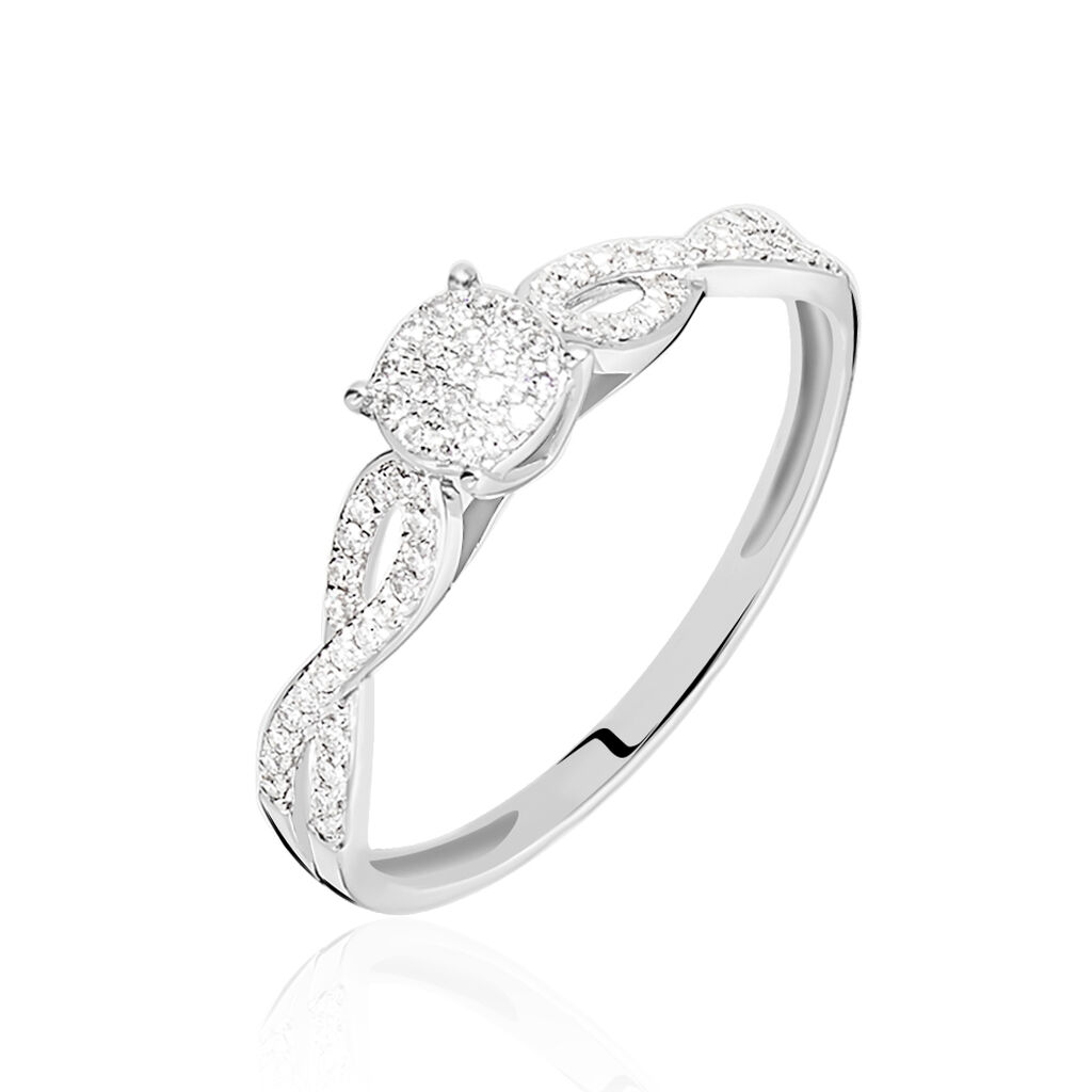 Bague Or Blanc Et Diamants B3dfbdw30an Marc Orian Bijouterie
