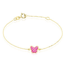 Bracelet Or Jaune Papillon