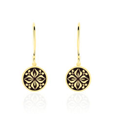 Boucles D'Oreilles Or Jaune Ammara Pastille