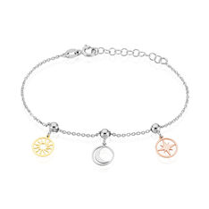 Bracelet Argent Tricolore Gala Pampilles