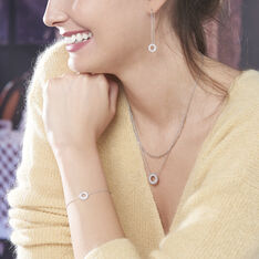Bracelet Argent Rhodie Florenzia Cercle