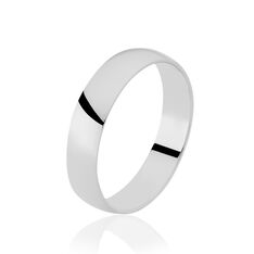 Alliance Or Blanc  Demi Jonc Classique - Alliances Famille | Marc Orian