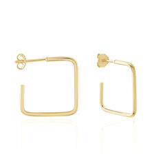 Boucles D'Oreilles Plaque Or Creole