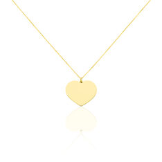 Collier Or Jaune Coeur