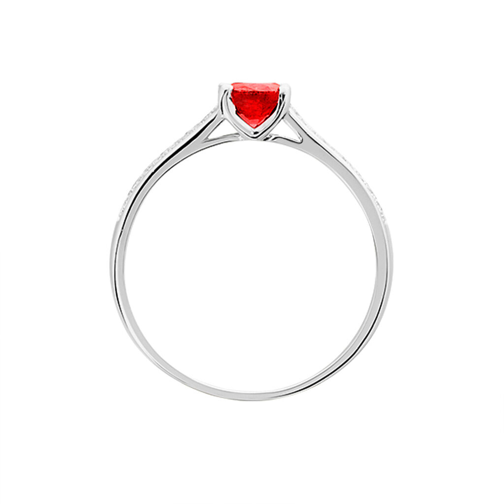 Bague Or Blanc Crista Rubis B3dfbrr216n Marc Orian