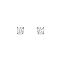Boucles D'Oreilles Or Blanc Victoria Puce
