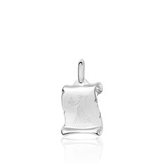 Pendentif Argent Rhodie Parchemin Zodiaque