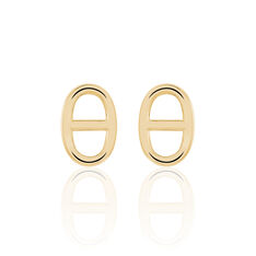 Boucles D'Oreilles Plaque Or Mania