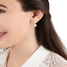 Bijoux D'Oreilles Or Perle De Culture
