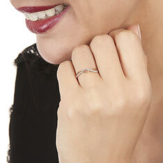 Bague Alizee Or Rose Forme Vagues