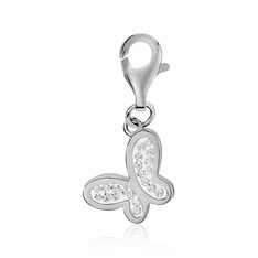 Charms Argent Et Strass