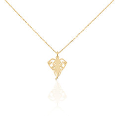 Collier Eliah Plaque Or Tete D'Elephant - Colliers Femme | Marc Orian