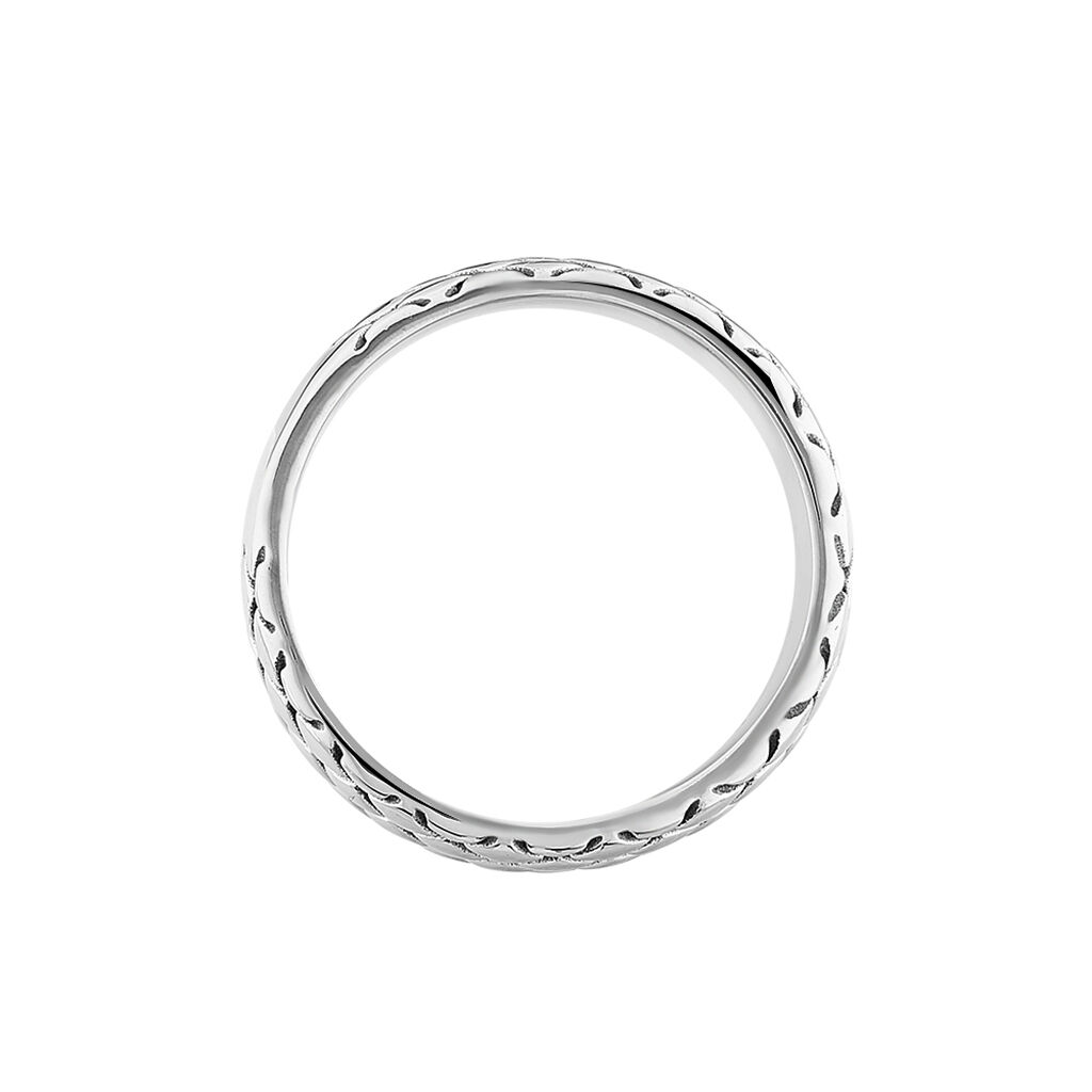 Bague Acier Anneau Motif Quadrillage Fidhbw0115v Marc Orian