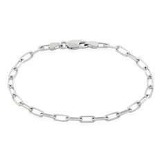 Bracelet Argent Rhodie Calix Maille Cheval
