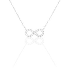 Collier Opus Or Blanc Infini Oxyde