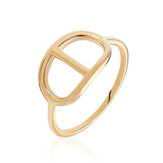 Bague Plaque Or Mania