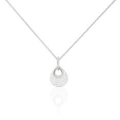 Collier Argent Rhodie Anaelle Goutte Oxyde