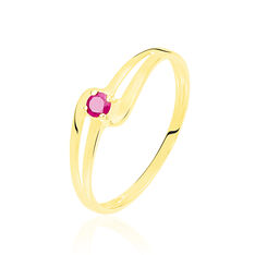 Bague Or Et Rubis