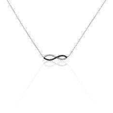 Collier Argent Alizee Vagues Oxyde