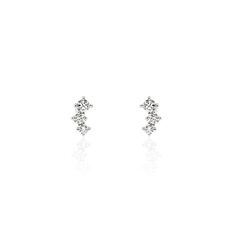 Boucles D'Oreilles Kyoto Or Blanc