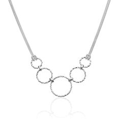 Collier Argent Rhodie Denia Multi Cercles