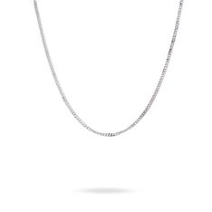 Chaine Argent Rhodie Maille Gourmette - Chaines Famille | Marc Orian