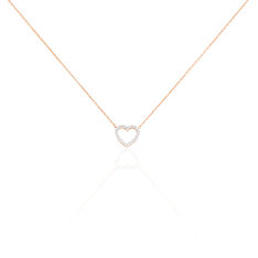 Collier Maude Or Rose Et Diamant - Parure de mariage Femme | Marc Orian