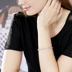 Bracelet Argent Et Oxydes