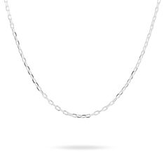 Chaine Argent Rhodie Maille Forcat