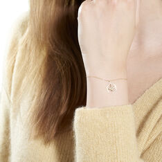 Bracelet Or Jaune Erosa Abeille Hexagone