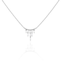 Collier Argent Rhodie Salera Barrette Oxyde