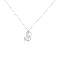 Collier Argent Bicolore Adelina C?Ur