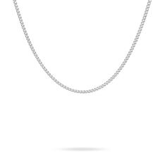 Chaine Argent Rhodie Maille Gourmette - Chaines Femme | Marc Orian