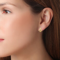 Boucles D'Oreilles Lani Or Jaune Diamant