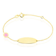 Bracelet Identite Bebe Lola Or Jaune